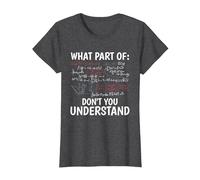 Quelle Partie de ne comprenez-Vous Pas Professeur de mathéma T-Shirt, Femme, Chiné Foncé, S