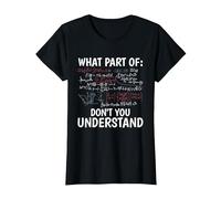 Quelle Partie de ne comprenez-Vous Pas Professeur de mathéma T-Shirt, Femme, Noir, S