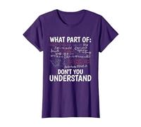 Quelle Partie de ne comprenez-Vous Pas Professeur de mathéma T-Shirt, Femme, Violet, S
