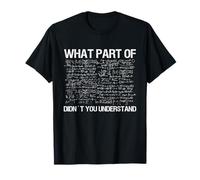 Quelle partie des mathématiques n'avez-vous pas compris l'enseignement des enseignants T-Shirt