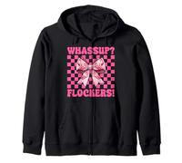 Quelle Tasse ? des flockers ! Nœud Coquette Rose drôle pour Fille Flamant Rose Sweat à Capuche
