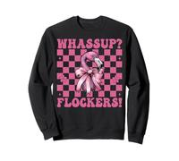 Quelle Tasse ? des flockers ! Nœud Coquette Rose drôle pour Fille Flamant Rose Sweatshirt