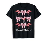 Quelle Tasse ? des flockers ! Nœud Coquette Rose drôle pour Fille Flamant Rose T-Shirt