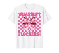 Quelle Tasse ? des flockers ! Nœud Coquette Rose drôle pour Fille Flamant Rose T-Shirt