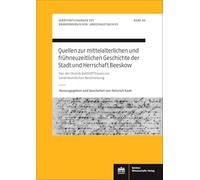 Quellen Zur Mittelalterlichen Und Fruhneuzeitlichen Geschichte Der Stadt Und Herrschaft Beeskow