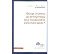 Quelles doctrines constitutionnelles pour quel(s) droit(s) constitutionnel(s) ? - Xavier Magnon - Mare & Martin - broché - Etude