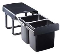 Quellmalz Poubelle encastrable 2 x 16 litres Noir à partir de 40 litres
