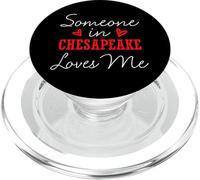 Quelqu Un à Chesapeake m Aime Couple de Relations Virginie PopSockets PopGrip pour MagSafe