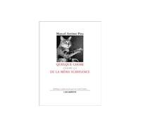 Quelque chose comme ça de la même substance - Manuel Antonio Pina - Escampette - broché - Poésie