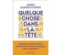 Quelque chose dans la tête Denis Kambouchner (Auteur)