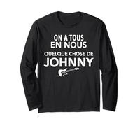 Quelque Chose Johnny Guitare Rock Hommage Idole Française Manche Longue