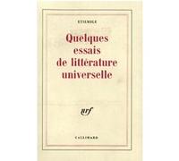 Quelques Essais De Littérature