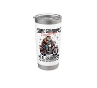 Quelques Grands-pères Jouent Au Bingo De Vrais Grands-pères Gobelet isotherme en acier inoxydable double paroi