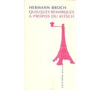Quelques remarques a propos du kitsch