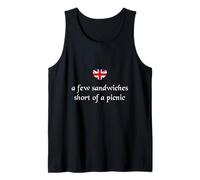 Quelques sandwichs en Moins d'une Chemise de Pique-Nique - des Mots Britanniques Amusants Débardeur