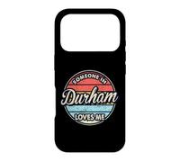 Quelqu'un à Durham m'aime City, États-Unis, États-Unis Coque pour iPhone 17 Pro
