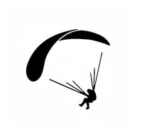 Quelqu'un a Fait exploser Mon Avion. Quand j'arriverai Ici, Je Te tuerai. Art du Parapente Amusant Voler Parachutisme Sports Autocollants for Voitures Autocollants for Motos(Black,40X38.1CM)