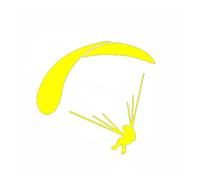 Quelqu'un a Fait exploser Mon Avion. Quand j'arriverai Ici, Je Te tuerai. Art du Parapente Amusant Voler Parachutisme Sports Autocollants for Voitures Autocollants for Motos(Yellow,25X23.8CM)