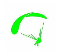 Quelqu'un a Fait exploser Mon Avion. Quand j'arriverai Ici, Je Te tuerai. Art du Parapente Amusant Voler Parachutisme Sports Autocollants for Voitures Autocollants for Motos(Green,40X38.1CM)