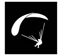 Quelqu'un a Fait exploser Mon Avion. Quand j'arriverai Ici, Je Te tuerai. Art du Parapente Amusant Voler Parachutisme Sports Autocollants for Voitures Autocollants for Motos(Silver,35X33.3CM)