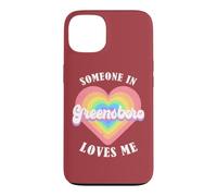 Quelqu'un à Greensboro m'aime City Heart Coque pour iPhone 13