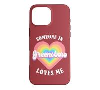 Quelqu'un à Greensboro m'aime City Heart Coque pour iPhone 16 Pro Max