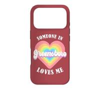 Quelqu'un à Greensboro m'aime City Heart Coque pour iPhone 17 Pro