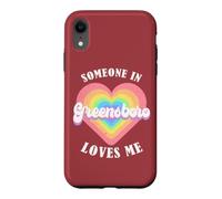 Quelqu'un à Greensboro m'aime City Heart Coque pour iPhone XR