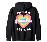 Quelqu'un à Greensboro m'aime City Heart Sweat à Capuche