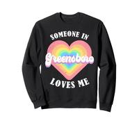 Quelqu'un à Greensboro m'aime City Heart Sweatshirt
