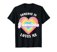 Quelqu'un à Greensboro m'aime City Heart T-Shirt