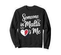 Quelqu'un À Malte M'aime l'amour Longue Distance Sweatshirt