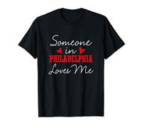 Quelqu'un à Philadelphie m'aime Couple relationnel T-Shirt