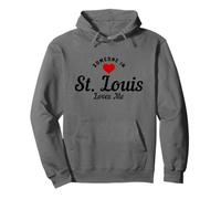 Quelqu'un à Saint-Louis, Missouri, Loves Me Pride Vintage Sweat à Capuche