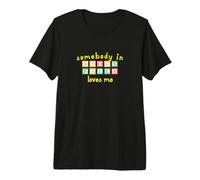Quelqu'un à Sioux Falls m'aime avec des Blocs de Construction pour Enfants T-Shirt Haut de Gamme
