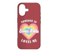 Quelqu'un à Sioux Falls m'aime City Heart Coque pour iPhone 17