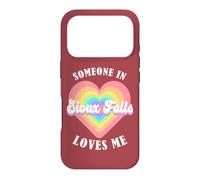Quelqu'un à Sioux Falls m'aime City Heart Coque pour iPhone 17 Pro