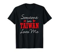 Quelqu'un à Taiwan m'aime Couple relationnel T-Shirt