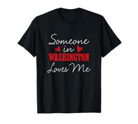 Quelqu'un à Washington m'aime Relation Couple T-Shirt