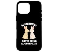 Quelqu'un Adore être Journaliste, Joli Travail de Lapin de Pâques Coque pour iPhone 16 Pro Max