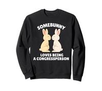 Quelqu'un Adore être Membre du Congrès, Joli Travail de Lapin de Pâques Sweatshirt