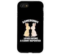 Quelqu'un Adore être sténographe judiciaire, Joli Travail de Lapin de Pâques Coque pour iPhone SE (2020) / 7/8
