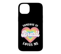 Quelqu'un au Brésil m'aime, Fier du Brésil brésilien Coque pour iPhone 14 Plus