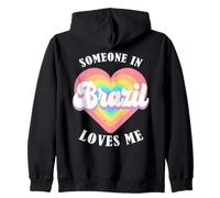 Quelqu'un au Brésil m'aime, Fier du Brésil brésilien Sweat à Capuche