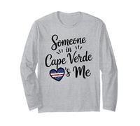 Quelqu'un Au Cap-Vert M'aime Drapeau Coeur Manche Longue