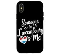 Quelqu'un Au Luxembourg M'aime Coeur Drapeau Coque pour iPhone X/XS