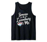 Quelqu'un Au Luxembourg M'aime Coeur Drapeau Débardeur
