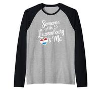 Quelqu'un Au Luxembourg M'aime Coeur Drapeau Manche Raglan