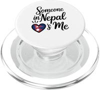 Quelqu'un Au Népal M'aime l'amour Longue Distance PopSockets PopGrip pour MagSafe