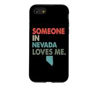 Quelqu'un au Nevada m'aime, Style rétro, État américain Coque pour iPhone SE (2020) / 7/8